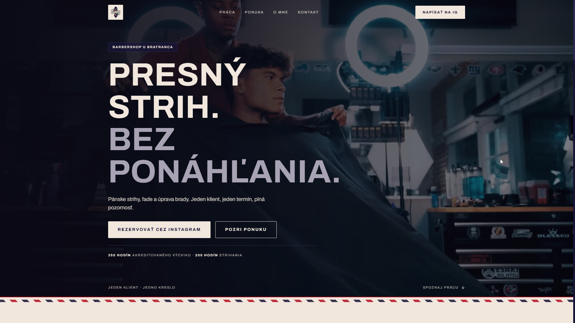 Web Barbershop u bratranca