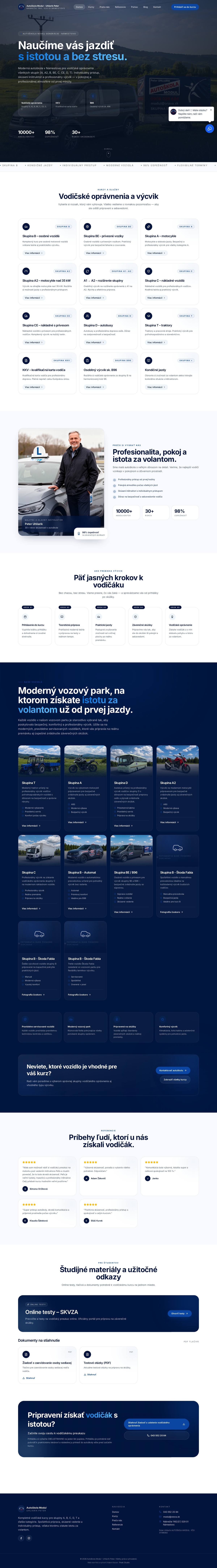 Domovská stránka Autoškola Modul – Uhliarik Peter