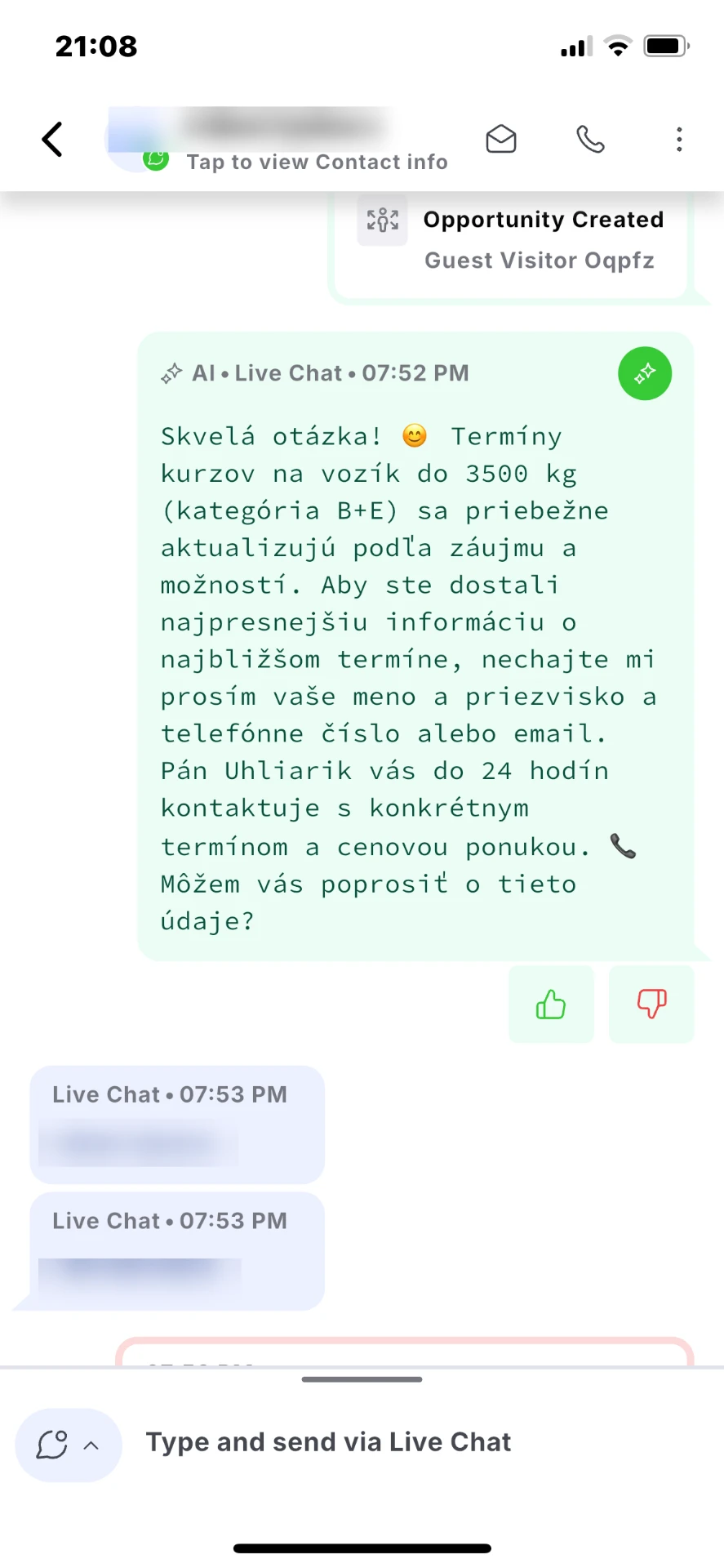 Otázka na termíny vybavená bez telefonátu