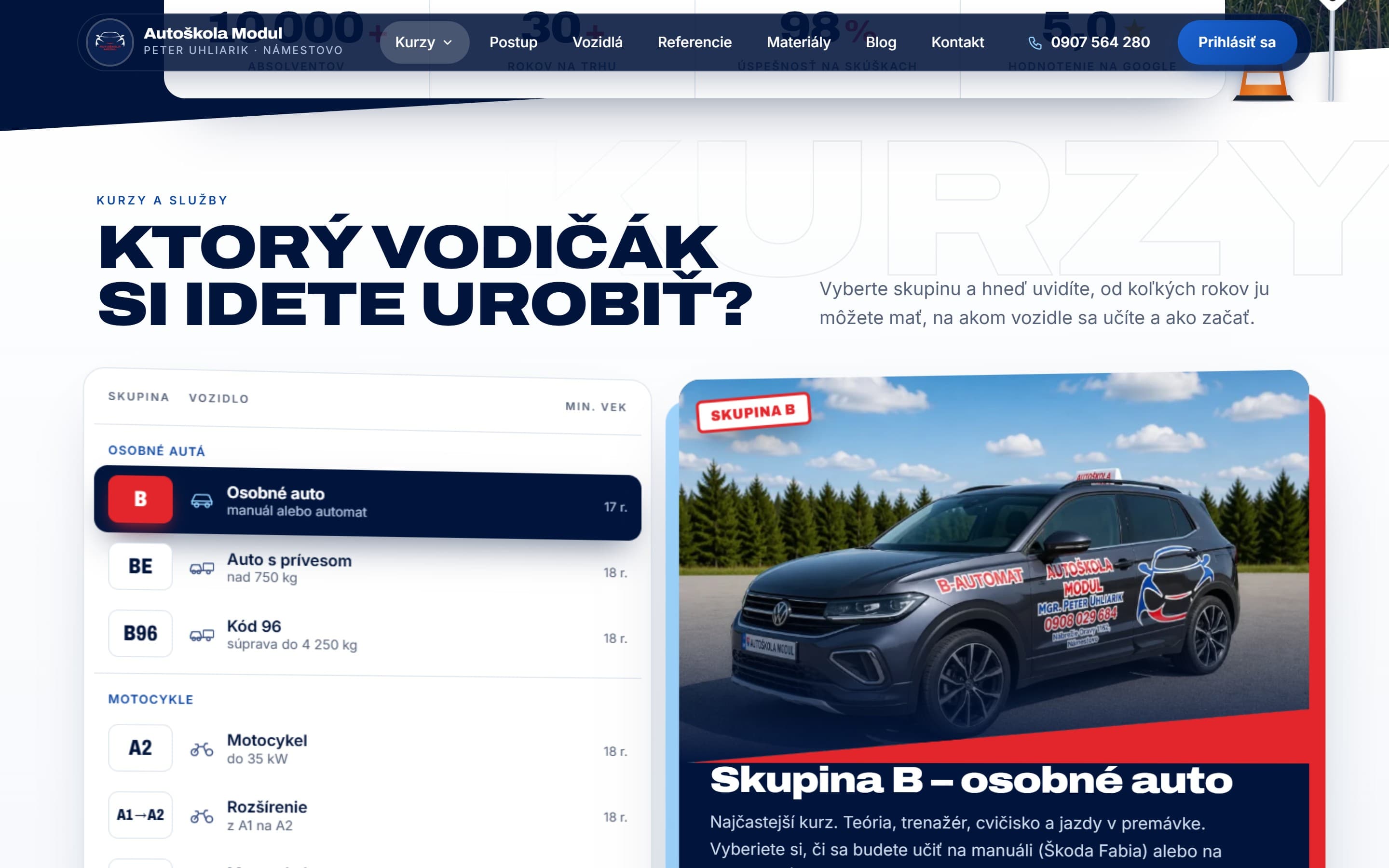 Autoškola Modul — KTORÝ VODIČÁK SI IDETE UROBIŤ?