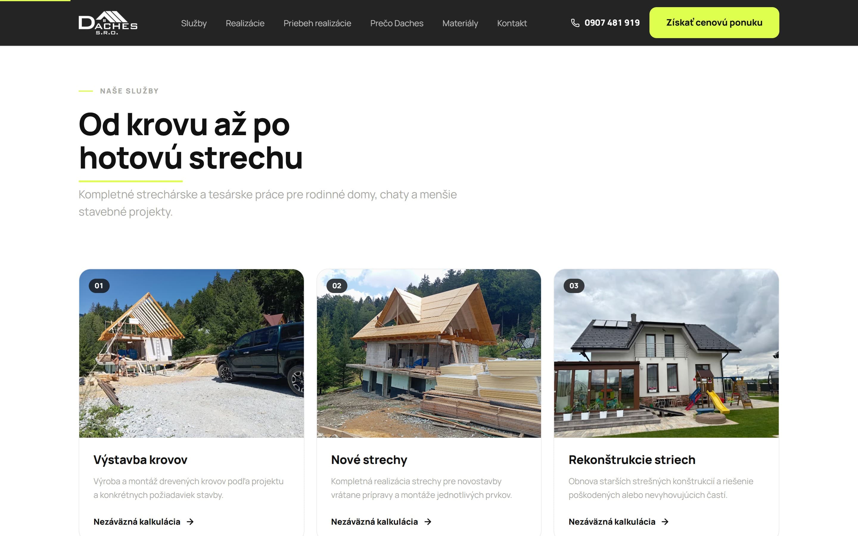 Daches — Od krovu až po hotovú strechu
