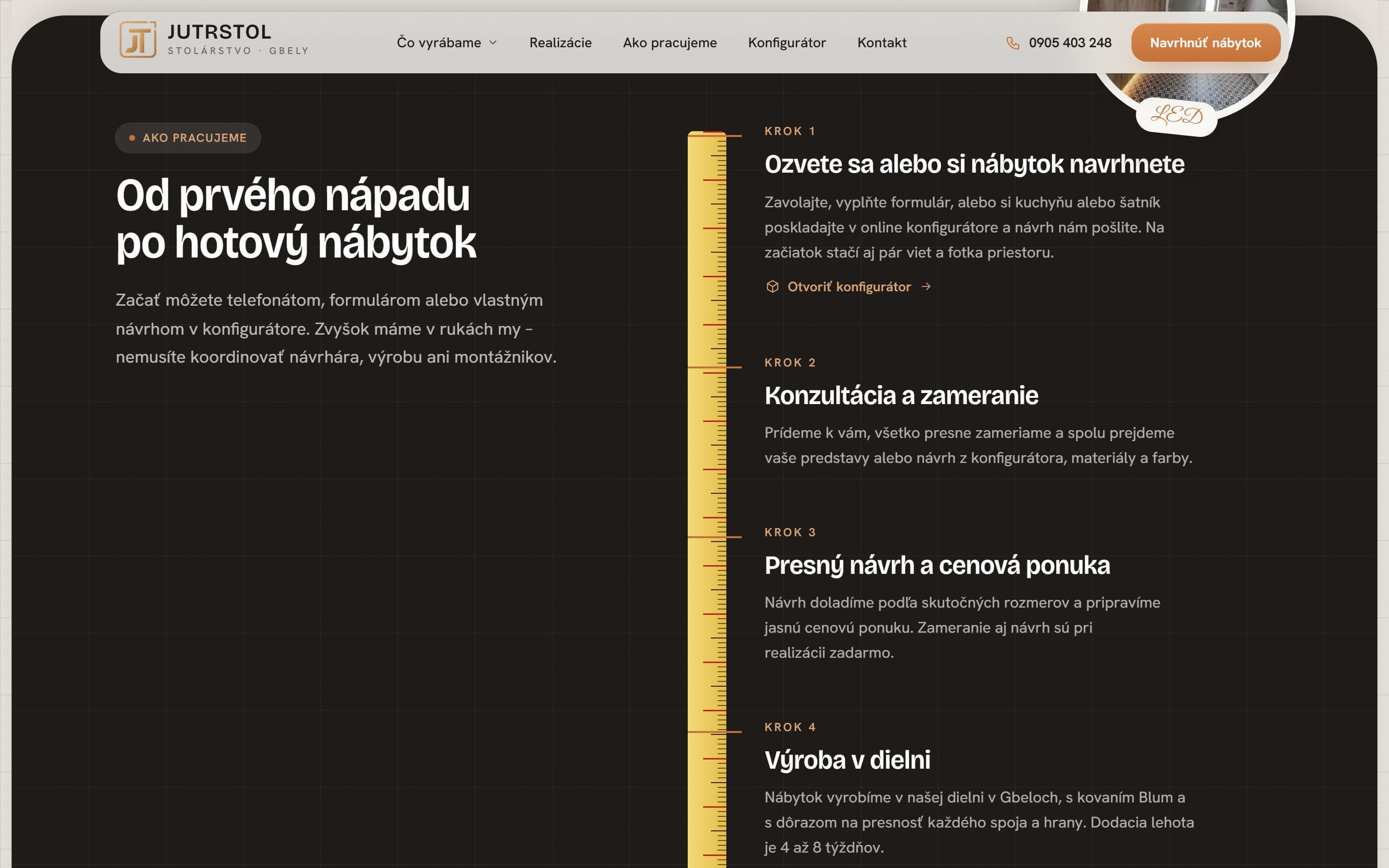 JUTRSTOL — Od prvého nápadu po hotový nábytok