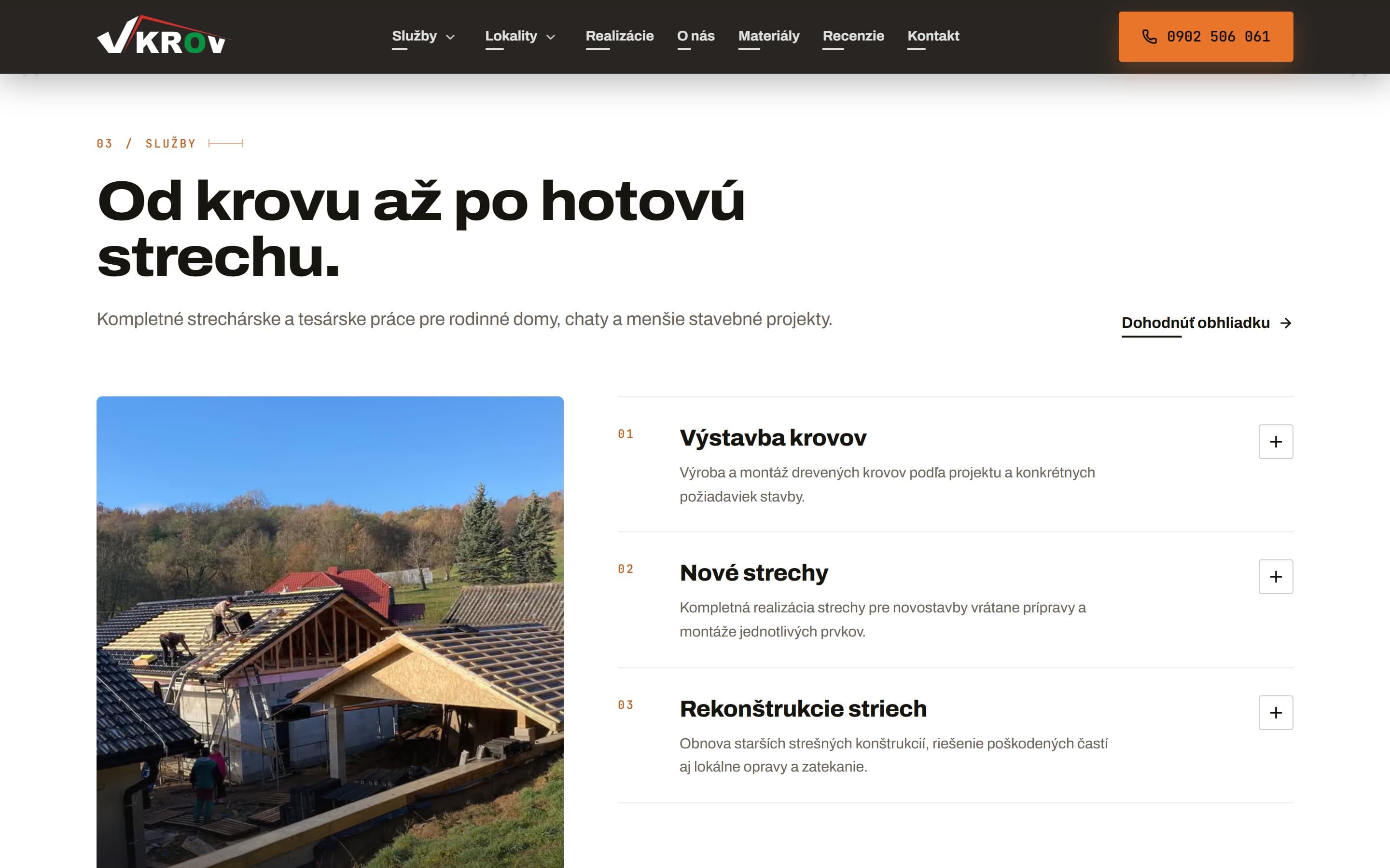 V-KROV — Od krovu až po hotovú strechu.