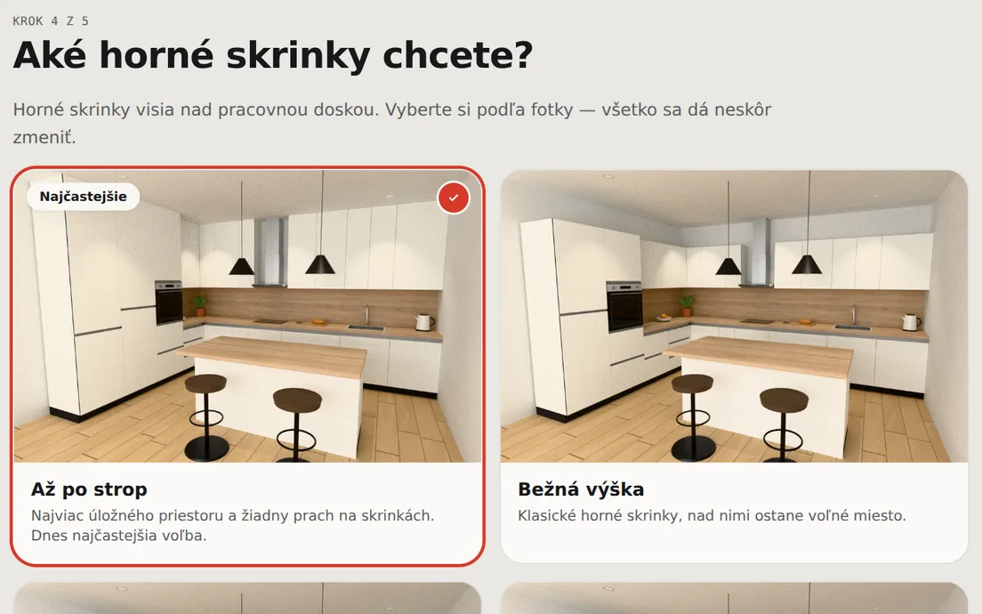 Krok 4: Horné skrinky